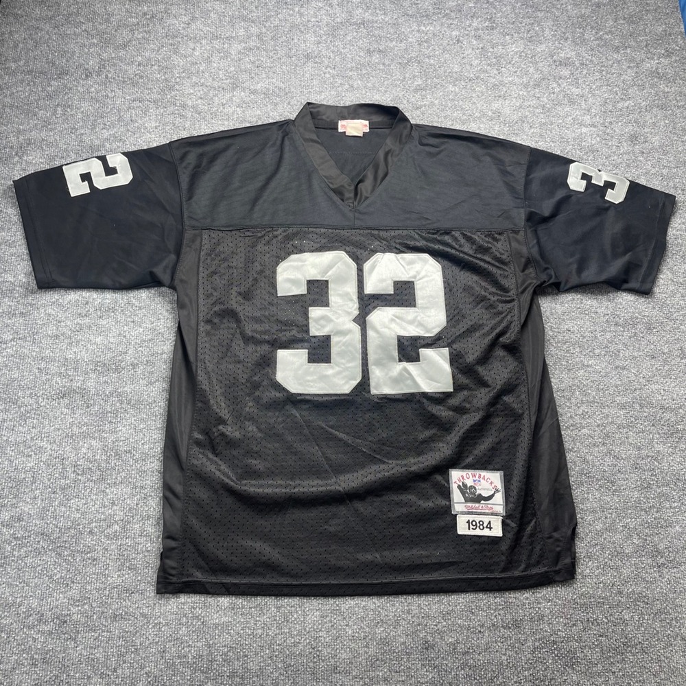 Mitchell & Ness Marcus Allen 1984 LA Raiders Throwback Jersey Black 32 Mens L